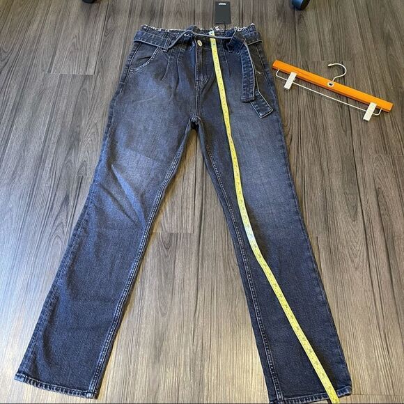 HUDSON | Remi High Rise Paperbag Straight in Color BLACK - Picture 5 of 16